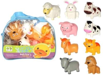 Opakowanie Zwierzęta gumowe w plecaku do kąpieli