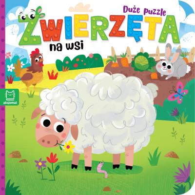 Zwierzęta na wsi. Duże puzzle. Autor: Michalec Bogusław. SmakLiter.pl Okładka książki Zwierzęta na wsi. Duże puzzle