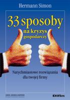 Okładka książki 33 sposoby na kryzys gospodarczy