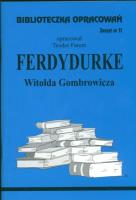 Okładka książki Biblioteczka opracowań nr 011 Ferdydurke