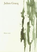 Bliskie wody. Autor: Gracq Julien. SmakLiter.pl Okładka książki Bliskie wody