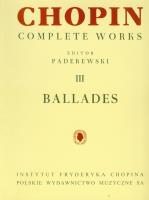 Chopin Complete Works III Ballady. Autor: Chopin Fryderyk. SmakLiter.pl Okładka książki Chopin Complete Works III Ballady