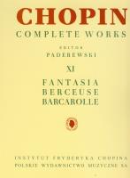 Chopin Complete Works XI Fantazja berceuse barcarolle CW XI Chopin. Autor: Chopin Fryderyk. SmakLiter.pl Okładka książki Chopin Complete Works XI Fantazja berceuse barcarolle CW XI Chopin