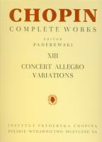 Chopin Complete Works XIII Concert Allegro Variations. Autor: praca zbiorowa. SmakLiter.pl Okładka książki Chopin Complete Works XIII Concert Allegro Variations