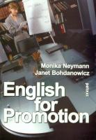English for promotion. Autor: Neymann Monika, Bohdanowicz Janet. SmakLiter.pl Okładka książki English for promotion