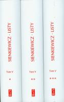 Okładka książki Listy Tom V cz.1/2/3 TW - Henryk Sienkiewicz