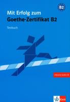 Okładka książki Mit Erfolg zum Goethe-Zertifikat B2. Testbuch z płytą CD