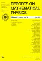 Opakowanie Reports on Mathematical Physics 65/2