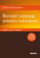 Okładka książki Rozwód i separacja pomiędzy małżonkami