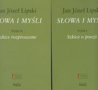 Słowa i myśli t.1/2. Autor: Lipski Jan Józef. SmakLiter.pl Okładka książki Słowa i myśli t.1/2