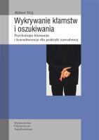 Wykrywanie kłamstw i oszukiwania. Autor: Vrij Aldert. SmakLiter.pl Okładka książki Wykrywanie kłamstw i oszukiwania