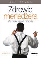 Zdrowie menedżera. Autor: Tylka Jan. SmakLiter.pl Okładka książki Zdrowie menedżera