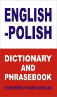 English-polish dictionary and phrasebook. Autor: Gordon Jacek. SmakLiter.pl Okładka książki English-polish dictionary and phrasebook
