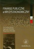 Okładka książki Finanse publiczne a kryzys ekonomiczny