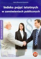 Okładka książki Indeks pojęć istotnych w zamówieniach publicznych