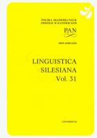 Linguistica Silesiana vol 31. Wydawca: Universitas. SmakLiter.pl Opakowanie Linguistica Silesiana vol 31