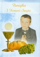 Okładka książki Pamiątka I Komunii św.- niebieska