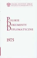 Okładka książki Polskie Dokumenty Dyplomatyczne 1975