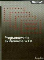 Okładka książki Programowanie ekstremalne w C#