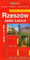 Rzeszów Jasło Łańcut plan miasta 1:18 000. Autor: Opracowanie zbiorowe. SmakLiter.pl Okładka książki Rzeszów Jasło Łańcut plan miasta 1:18 000
