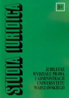 Okładka książki Studia Iuridica tom 51