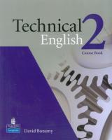 Okładka książki Technical English 2 SB  LONGMAN