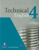Okładka książki Technical English 4 SB  LONGMAN