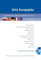 Unia Europejska Słownik polsko-angielsko-niemiecko-francuski z płytą CD. Autor: Iwona Kienzler. SmakLiter.pl Okładka książki Unia Europejska Słownik polsko-angielsko-niemiecko-francuski z płytą CD