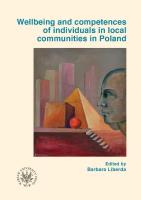 Opakowanie Wellbeing and competences of individuals in local communities in Poland