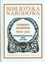 Wybór pism. Autor: Sosnkowski Kazimierz. SmakLiter.pl Okładka książki Wybór pism