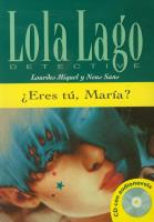 Eres tu Maria + CD. Autor: Miguel Lourdes, Baulenas Sans Neus. SmakLiter.pl Okładka książki Eres tu Maria + CD