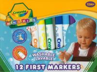Flamastry Zmywalne Mini Kids 12 szt. CRAYOLA. Autor:   Praca zbiorowa. SmakLiter.pl Okładka książki Flamastry Zmywalne Mini Kids 12 szt. CRAYOLA
