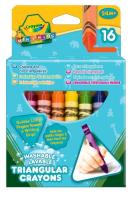 Kredki świecowe 16 szt. trójkątne minikikds. Wydawca: Crayola. SmakLiter.pl Opakowanie Kredki świecowe 16 szt. trójkątne minikikds