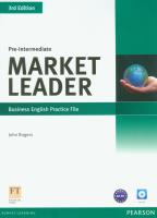 Market Leader 3E Pre-Intermediate WB LONGMAN. Autor: Cotton David, Falvey David, Kent Simon. SmakLiter.pl Okładka książki Market Leader 3E Pre-Intermediate WB LONGMAN