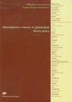 Okładka książki Obowiązkowe wiersze w gimnazjum Karty pracy