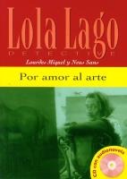 Por amor al arte z płytą CD. Autor: Miquel Lourdes, Baulenas Sans Neus. SmakLiter.pl Okładka książki Por amor al arte z płytą CD