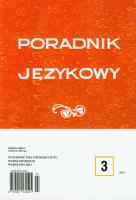 Opakowanie Poradnik Językowy 3/2012