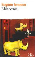 Rhinoceros. Autor: Ionesco Eugene. SmakLiter.pl Okładka książki Rhinoceros