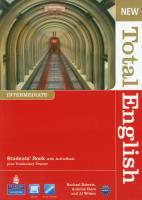 Total English  New Intermediate  SB  LONGMAN. Autor: Hall Diane, Foley Mark, Araminta Crace. SmakLiter.pl Okładka książki Total English  New Intermediate  SB  LONGMAN