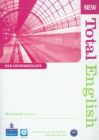 Total English  New Pre-intermediate WB+key LONGMAN. Autor: Hall Diane, Foley Mark, Araminta Crace. SmakLiter.pl Okładka książki Total English  New Pre-intermediate WB+key LONGMAN