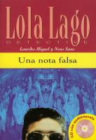 Una Nota Falsa + CD. Autor: Miquel Lourdes, Baulenas Sans Neus. SmakLiter.pl Okładka książki Una Nota Falsa + CD