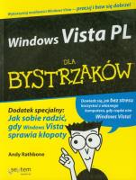Windows Vista PL dla bystrzaków. Autor: Rathbone Andy. SmakLiter.pl Okładka książki Windows Vista PL dla bystrzaków