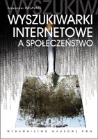 Okładka książki Wyszukiwarki internetowe a społeczeństwo