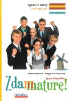 Zdam maturę Język hiszpański egzamin ustny od 2012. Autor: Prussak Karolina, Sobieszczak-Marciniak Małgorzata. SmakLiter.pl Okładka książki Zdam maturę Język hiszpański egzamin ustny od 2012