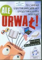Ale urwał!. Autor: Andrzej Bubrowiecki. SmakLiter.pl Okładka książki Ale urwał!