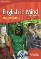 English In Mind 1 SB 2nd Edition CAMBRIDGE. Autor: Puchta Herbert, Stranks Jeff. SmakLiter.pl Okładka książki English In Mind 1 SB 2nd Edition CAMBRIDGE