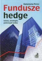 Fundusze hedge. Autor: Perez Katarzyna. SmakLiter.pl Okładka książki Fundusze hedge