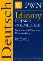 Okładka książki Idiomy polsko-niemieckie