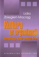 Okładka książki Kultura w organizacji Identyfikacja kultur znanych firm