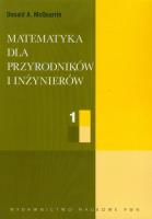 Okładka książki Matematyka dla przyrodników i inżynierów tom 1